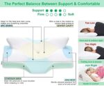 Elviros Orthopädisches Memory Foam Nackenstützkissen für Seitenschläfer und Nacken-Schulterschmerzen – Bild 2