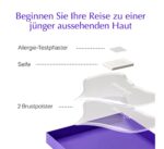 Antifalten Dekolleté Pads - Anti-Aging Hautstraffung &Feuchtigkeitsspendende Faltenvorbeugung - Hautverträgliche Silikon-Pflegepads - Wiederverwendbar über Nacht für Glatteres Haut – Bild 5