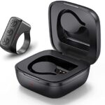 Tik Tok Fingerspitzen Seitenwender Bluetooth Fernbedienung Scrolling Ring Wiederaufladbare Wireless Kamera Fernauslöser Selfie Taste Controller mit Ladehülle für iOS/Android