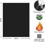 SPGOOD BBQ Grillmatte, Antihaft Teflon Grillmatten Grillplatte Gasgrill, Backpapier Wiederverwendbar,für Holzkohlegrill, Elektronischen Grill, Backofen, PFOA-Frei – Bild 2