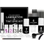 Lucoss Wimpernlifting Set, Wimpernlifting-Kit mit schwarzer FärbungPermanentes Wimpern- und Augenbrauenlifting-Kit,Wimpernverlängerung Lift-Kit für den Home Salon – Bild 6