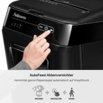 Fellowes Auto-Feed 150C Partikelschnitt Aktenvernichter (P-4), 150 Blatt, für 1-3 Nutzer im Büro oder Home Office mit SilentShred, geeignet zur Datenschutz-Grundverordnung – Bild 3