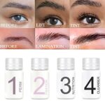 Lucoss Wimpernlifting Set, Wimpernlifting-Kit mit schwarzer FärbungPermanentes Wimpern- und Augenbrauenlifting-Kit,Wimpernverlängerung Lift-Kit für den Home Salon – Bild 2