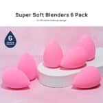 Miss A Aoa Collection Make-up Schwamm Set Makeup Blender Latexfrei und High Definition Set von 6 Makeup Blender für Puder, Creme und Flüssigkeit, Super Soft Wonder Blender Beauty Cosmetic Tool – Bild 3