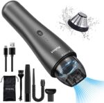 RUBOT Handstaubsauger akku handstaubsauger Kabellos 6500Pa Triple Filter Starke Saugkraft Mini Staubsauger Leicht 0,6kg USB Wiederaufladbar mit Mehreren Aufsätzen für Auto/Tierhaare/Haus