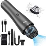 RUBOT Handstaubsauger akku handstaubsauger Kabellos 6500Pa Triple Filter Starke Saugkraft Mini Staubsauger Leicht 0,6kg USB Wiederaufladbar mit Mehreren Aufsätzen für Auto/Tierhaare/Haus
