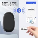 SUPVAN Etikettendrucker, Mini Bluetooth E10 Selbstklebendes Etikettiergerät - Tragbarer Labeldrucker Mini Label Printer mit iOS Android,Für Zuhause, Büro – Bild 3