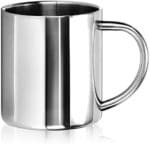 com-four® 2x Edelstahl Thermobecher - 300 ml je Becher - Isolierbecher doppelwandig - Kaffeetasse bruchsicher - Thermo-Trinkbecher - Camping Becher - Tasse - BPA-frei – Bild 7