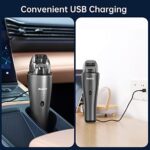 RUBOT Handstaubsauger akku handstaubsauger Kabellos 6500Pa Triple Filter Starke Saugkraft Mini Staubsauger Leicht 0,6kg USB Wiederaufladbar mit Mehreren Aufsätzen für Auto/Tierhaare/Haus – Bild 3