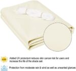 WOLTU Sonnensegel wasserabweisend Sonnenschutz Polyester Windschutz mit UV Schutz für Garten Terrasse Camping – Bild 4