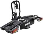 Thule 933100 EasyFold XT 2B 13 pin, Fahrradträger für die Anhängerkupplung, E-Bikes geeignet, schwarz/Aluminium 13 Pin, für E-Bikes, Mountainbikes, Gravel, Rennrad, Trekkingfahrrrad, Endurobikes – Bild 2