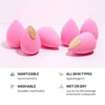 Miss A Aoa Collection Make-up Schwamm Set Makeup Blender Latexfrei und High Definition Set von 6 Makeup Blender für Puder, Creme und Flüssigkeit, Super Soft Wonder Blender Beauty Cosmetic Tool – Bild 5