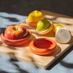 Food Huggers 5 x wiederverwendbare SilikonLebensmittelretter BPAfrei und spülmaschinenfest Aufbewahrung von Obst und Gemüse – Bild 2