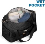 ETRONIK Reisetasche für Frauen, Gym Duffel Bag mit USB-Ladeanschluss, Weekender Overnight Bag mit Nassfach und Schuhfach für Frauen Travel Gym täglichen Gebrauch – Bild 3