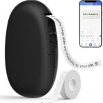 SUPVAN Etikettendrucker, Mini Bluetooth E10 Selbstklebendes Etikettiergerät - Tragbarer Labeldrucker Mini Label Printer mit iOS Android,Für Zuhause, Büro