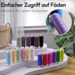 Coquimbo Nähset Reise mit Nähzubehör Set, Nähzeug Geschenke für Mama Anfänger Reisende Kinder, Mini Nähset für Hause Reise Camping & Notfall gefüllt mit Faden Nähnadeln Schere Fingerhut Massband – Bild 8