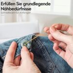 Coquimbo Nähset Reise mit Nähzubehör Set, Nähzeug Geschenke für Mama Anfänger Reisende Kinder, Mini Nähset für Hause Reise Camping & Notfall gefüllt mit Faden Nähnadeln Schere Fingerhut Massband – Bild 3