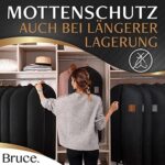 Bruce.® Optimierte Materialstärke von 120 GSM I Hochwertige Kleiderhülle für Anzug und Kleid I Atmungsaktive Anzugtasche für Reisen – Bild 5