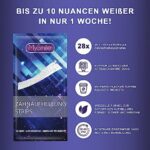 MySmile Zahnaufhellungsstreifen - 28 Whitening Strips zur Zahnaufhellung- Peroxid frei teeth whitening-Sicher für den Zahnschmelz - 14 Sitzungen teeth whitening strips – Bild 2