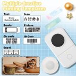 Phomemo D30 Mini Beschriftungsgerät Selbstklebend Bluetooth Etikettiergerät selbstklebend Etikettendrucker Labeldrucker,Geeignet für Zuhause,Schule,Büro,Label maker für Smartphones und Tablets – Bild 3