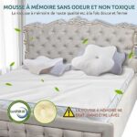DONAMA Orthopädisches Kissen Ergonomisches Nackenstützkissen aus Memory Foam & Nackenkissen für optimale Unterstützung Kopfkissen für Seiten Rücken &Bauchschläfer – Bild 8