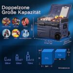 BODEGAEU Kompressor Kühlbox, Auto Kühlschrank Mit WIFI-APP-Steuerung USB-Anschluss, 12/24 V und 100-240 V Elektrische Kühlbox bis -20 °C für Auto, Lkw, Boot, Reisemobil,Camping – Bild 2