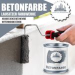 Lausitzer Farbwerke Betonfarbe Bodenfarbe traditionelle Fassadenfarbe mineralische Untergründe Stein Mauer Beton Fassade Putz Zement usw - streichen und versiegeln – Bild 3