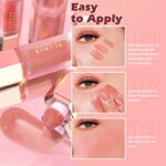 KIMUSE Gel Cream Blush, Flüssiges Rouge, Natürliches Aussehen, Dewy Finish Liquid Blush, Blush flüssig Rouge-Make-up – Bild 3