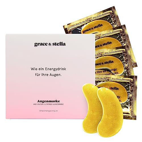 51MSO7572IL.jpg Grace &Stella - Augenpads Gegen Augenringe, Eye Pads Reduzieren Dunkle Augenringe, Augenpads Gegen Tränensäcke und Falten, Kühlende und Erfrischende Augen Pads Masken, Gel-Eyepads – Bild 1