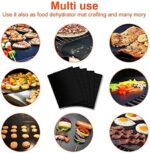 EXTSUD BBQ Grillmatte,5er Set Antihaft Grillmatten Teflon BBQ Grill  Grillplatte Gasgrill,Dick 0.25mm Grillfolie Wiederverwendbare Backpapier PFOA-Frei über Kohle,Gas und Weber Style Grills – Bild 6
