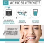 Unnis® Natürliche Kokosnuss Aktivkohle Pulver Zahnaufhellung für Weisse Zähne Bleaching Aktivkohle Zahnpasta Activated Charcoal powder Teeth Whitening – Bild 7