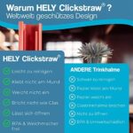 HELY ClickStraw Strohhalm-Set – Trinkhalme wiederverwendbar aus recycelbarem Kunststoff, Mehrweg-Halme Made in Germany – Bild 5