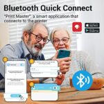 Phomemo D30 Mini Beschriftungsgerät Selbstklebend Bluetooth Etikettiergerät selbstklebend Etikettendrucker Labeldrucker,Geeignet für Zuhause,Schule,Büro,Label maker für Smartphones und Tablets – Bild 4