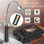 MojiDecor Grill Licht, Magnetische Grilllampe BBQ Licht Set Outdoor Grill Lichter BBQ Zubehör Arbeitslampe, Batteriebetrieben, 360 Grad Drehwinkel 2 Pack – Bild 3
