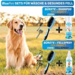 BluePet Doppeldecker Borsten &Pin Hundebürste & Katzenbürste | Entfilzen & Glätten | Hundekamm – Bild 5