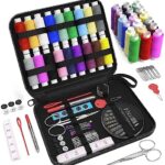 Coquimbo Nähset Reise mit Nähzubehör Set, Nähzeug Geschenke für Mama Anfänger Reisende Kinder, Mini Nähset für Hause Reise Camping & Notfall gefüllt mit Faden Nähnadeln Schere Fingerhut Massband