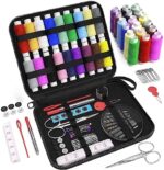 Coquimbo Nähset Reise mit Nähzubehör Set, Nähzeug Geschenke für Mama Anfänger Reisende Kinder, Mini Nähset für Hause Reise Camping & Notfall gefüllt mit Faden Nähnadeln Schere Fingerhut Massband