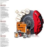 Foliatec Bremssattel Lack Set, Hitzebeständig, Komplettsatz für 4 Bremssättel, Racing Rosso