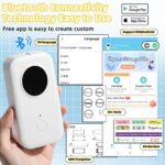 Phomemo D30 Mini Beschriftungsgerät Selbstklebend Bluetooth Etikettiergerät selbstklebend Etikettendrucker Labeldrucker,Geeignet für Zuhause,Schule,Büro,Label maker für Smartphones und Tablets – Bild 9