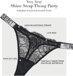Victoria's Secret Shine Strap Tanga Unterwäsche für Damen, sehr sexy Kollektion (XS-XXL) – Bild 5