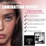 Lucoss Wimpernlifting Set, Wimpernlifting-Kit mit schwarzer FärbungPermanentes Wimpern- und Augenbrauenlifting-Kit,Wimpernverlängerung Lift-Kit für den Home Salon – Bild 4