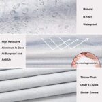 kayme 6 Schichten Autoabdeckung Wasserdicht Atmungsaktiv, Vollgarage Autoplane für Regen Sonne Staub Schutz – Bild 2