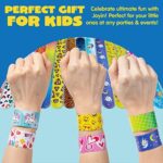 JOYIN Slap Band, 100 PCs Slap Armbänder Super Slap Armbänder mit bunten Herzen Animal Emoji Party Bag Fillers (30 Designs) Valentinstag Party Favors Pack, Easter Basket Stuffers – Bild 5