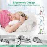 Elviros Orthopädisches Memory Foam Nackenstützkissen für Seitenschläfer und Nacken-Schulterschmerzen – Bild 3