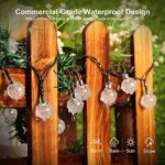 Joomer Solar Lichterkette Aussen, Wasserdicht Outdoor Warmweiss Beleuchtung für Garten, Balkon, Terrasse, Pavillon, Veranda Dekoration – Bild 5