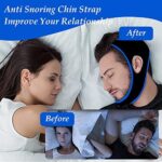 Anti Schnarchen Kinnriemen, Anti Snoring Chin Strap, Antischnarch Band, Schnarchstopper Anti Schnarchen, Schnarchlösung, Für Schnarchen, Reduktion Snore Relief Kinnriemen – Bild 3
