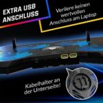 KLIM Wind Laptop Kühler - Mehr als 500 000 verkaufte Einheiten - NEU 2023 - Leistungsstark - Schneller Kühlvorgang - 4 Lüfter PC Notebook PS4 Belüfteter Laptop Ständer – Bild 7