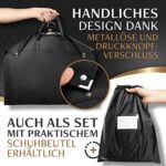 Bruce.® Optimierte Materialstärke von 120 GSM I Hochwertige Kleiderhülle für Anzug und Kleid I Atmungsaktive Anzugtasche für Reisen – Bild 7