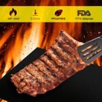 EXTSUD BBQ Grillmatte,5er Set Antihaft Grillmatten Teflon BBQ Grill  Grillplatte Gasgrill,Dick 0.25mm Grillfolie Wiederverwendbare Backpapier PFOA-Frei über Kohle,Gas und Weber Style Grills – Bild 4