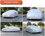 kayme 6 Schichten Autoabdeckung Wasserdicht Atmungsaktiv, Vollgarage Autoplane für Regen Sonne Staub Schutz – Bild 5